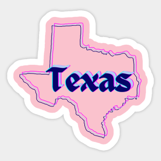 Texas Neon Sticker